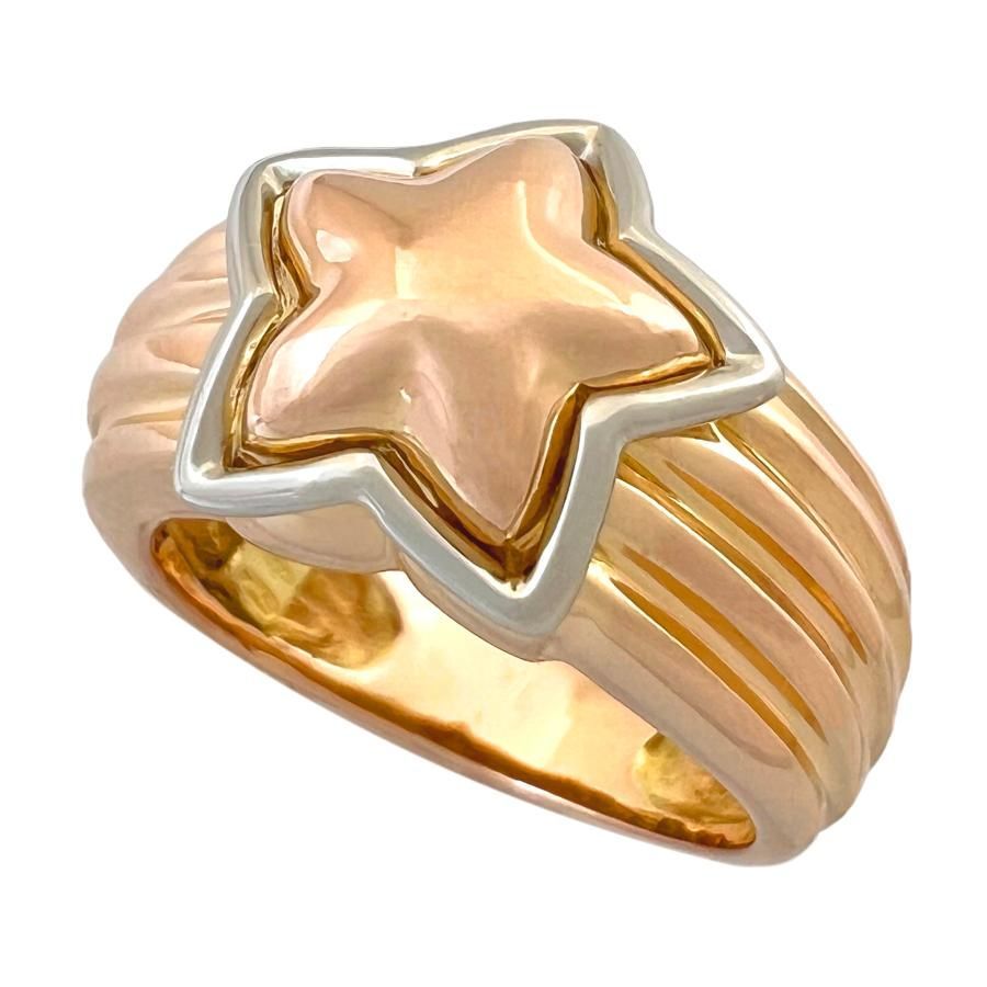 UNOAERRE ウノアエレ リング K18 スター 星 PG WG コンビ 指輪