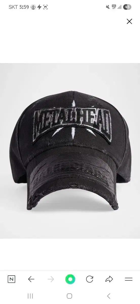 L バレンシアガ メタルヘッド ボールキャップ