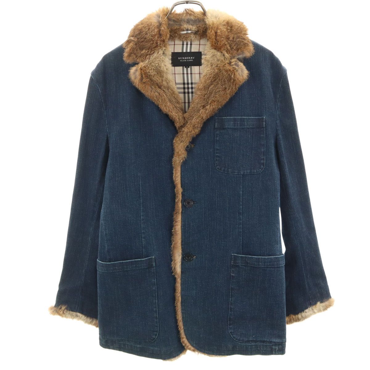 BURBERRY BLACK LABEL バーバリーブラックレーベル ラビットファー
