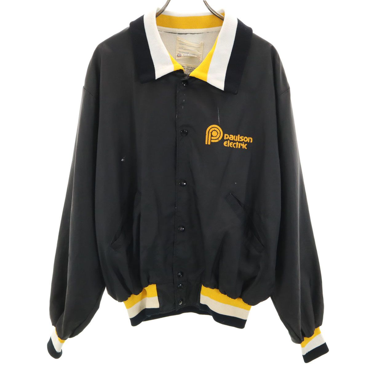 DeLONG デロング 80s 90s USA製 オールド スタジャン XL ブラック