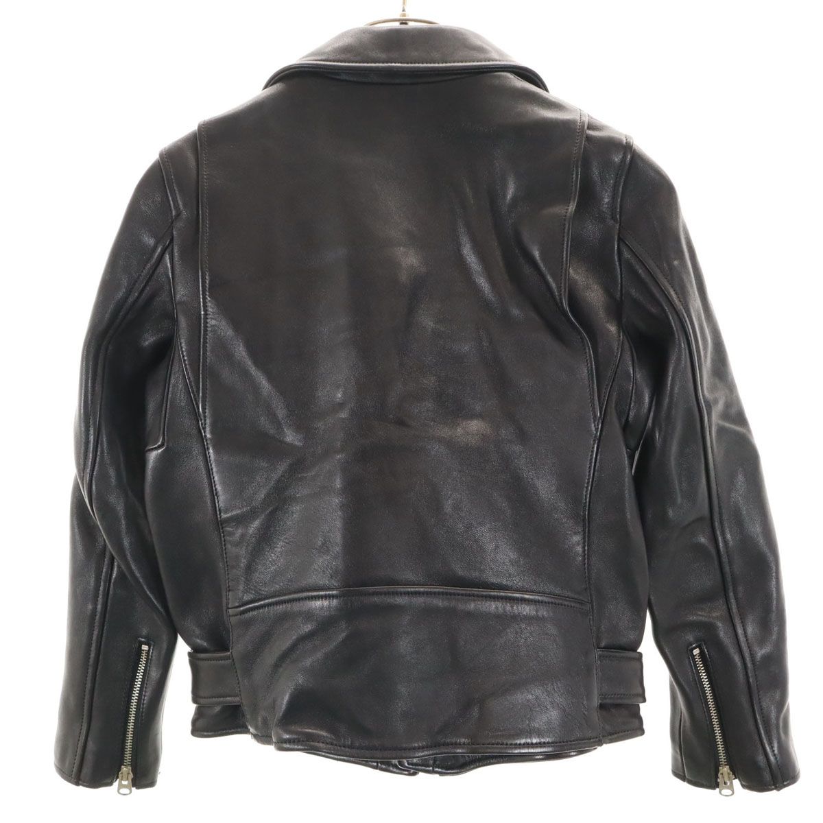 beautiful people ビューティフルピープル レザー ライダースジャケット 150 ブラック キッズ 古着