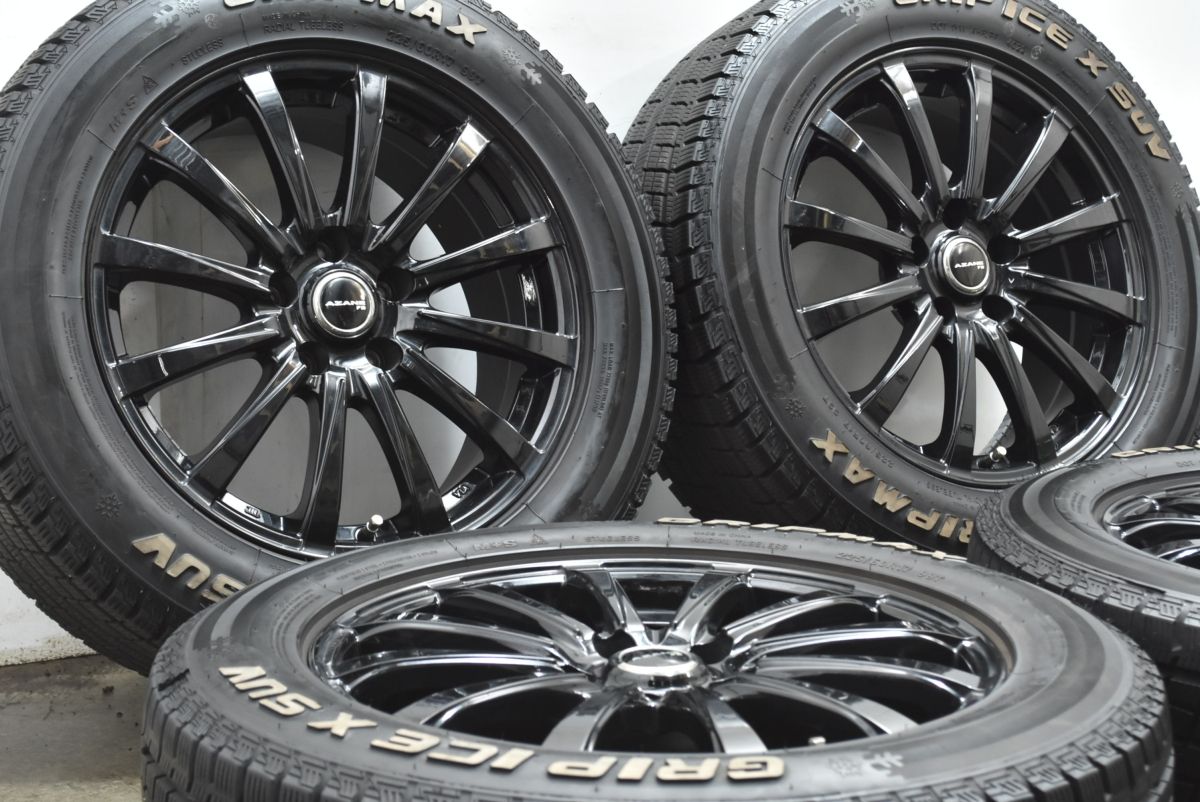 バリ溝 AZANE 17 in 7 J 38 PCD 114 3 グリップマックス 225 60 R アルファード ヴェルファイア デリカD 5 エクストレイル