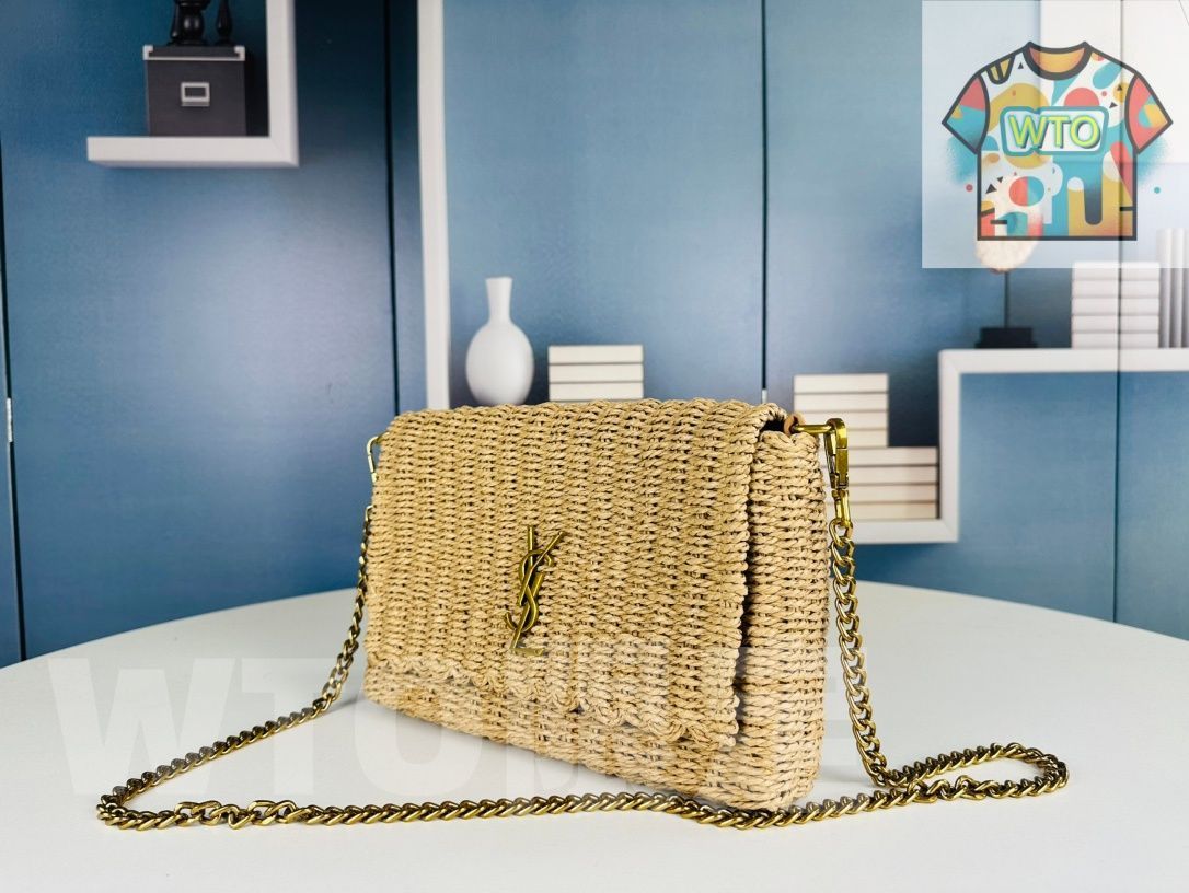 WTO通販 YSL サンローラン Kate ラフィア編みチェーンバッグ 在庫 価格 -WTO輸入-IVY 00
