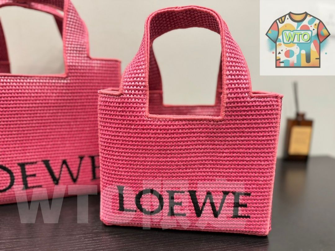 WTO通販 Loewe 意威 Anagram Basket 刺 徽 草 物袋 価格 -WTO輸入-USP 82