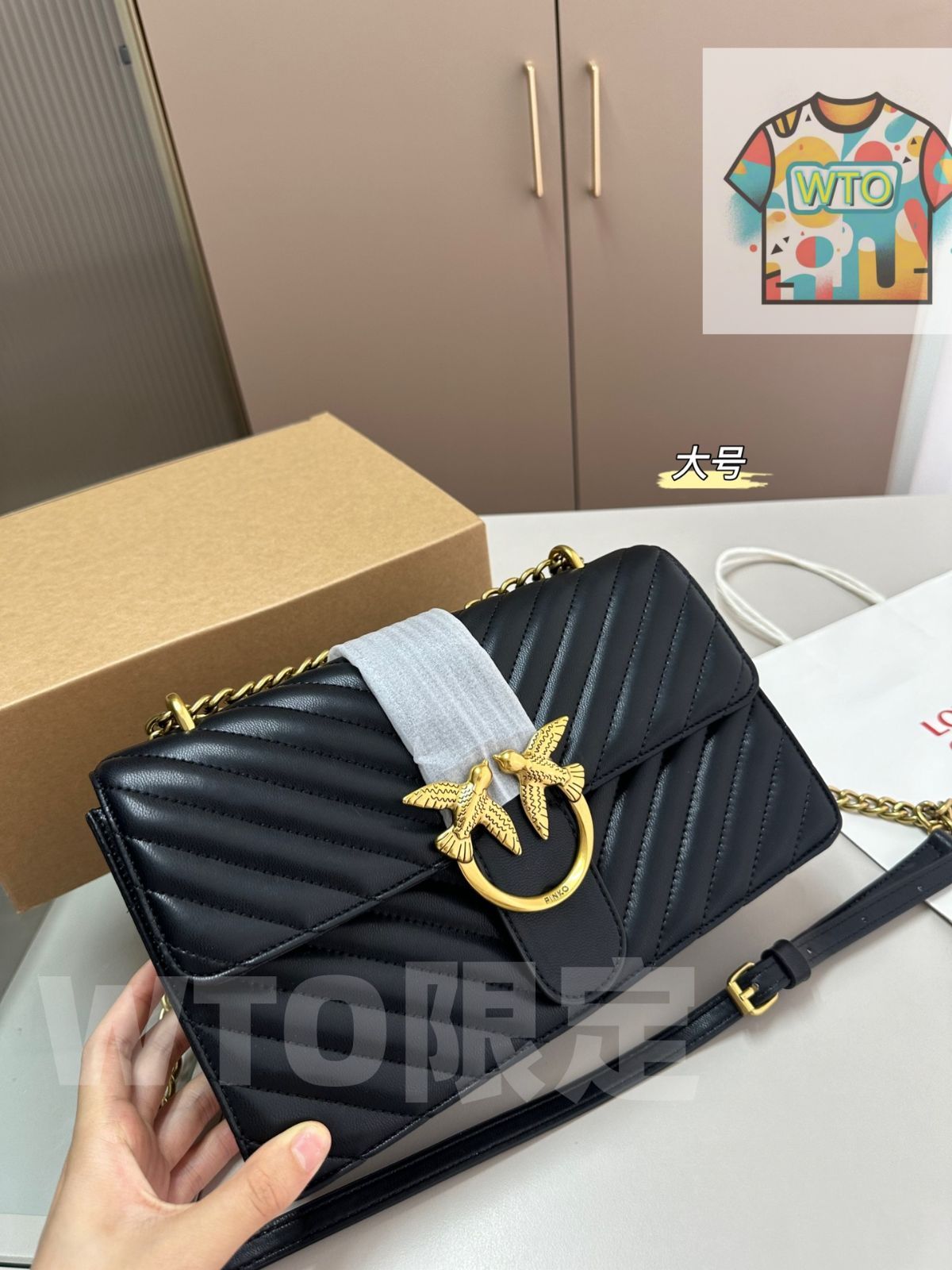 WTO通販 PINKO 新モデル スワロウ チェーンバッグ 在庫 価格 -WTO輸入-DTC 49