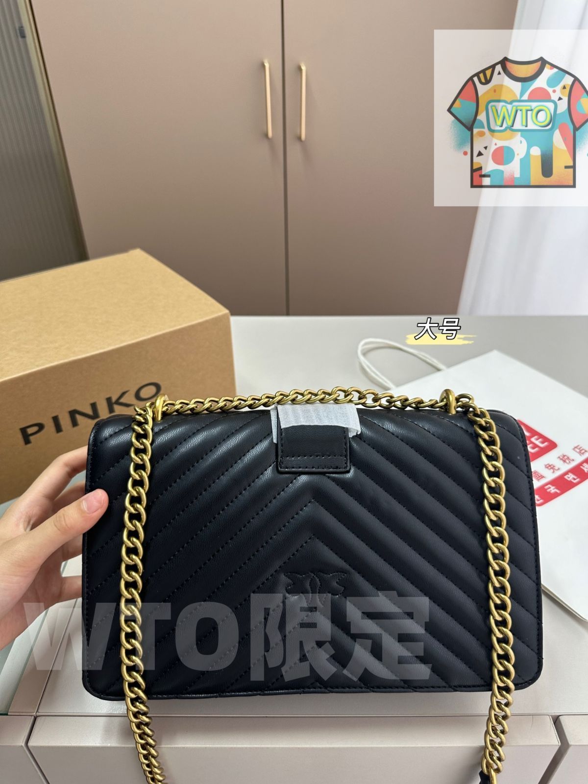 WTO通販 PINKO 新モデル スワロウ チェーンバッグ 在庫 価格 -WTO輸入-DTC 49