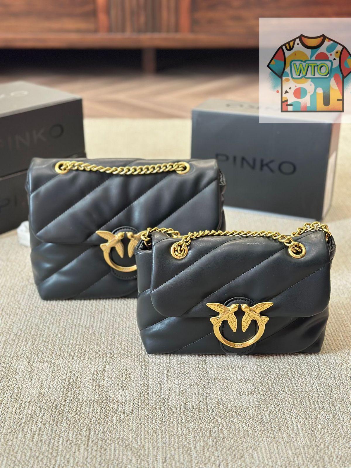 WTO通販 PINKO クラシック ブラック＆ゴールド 在庫 価格 WTO輸入 JFP 79