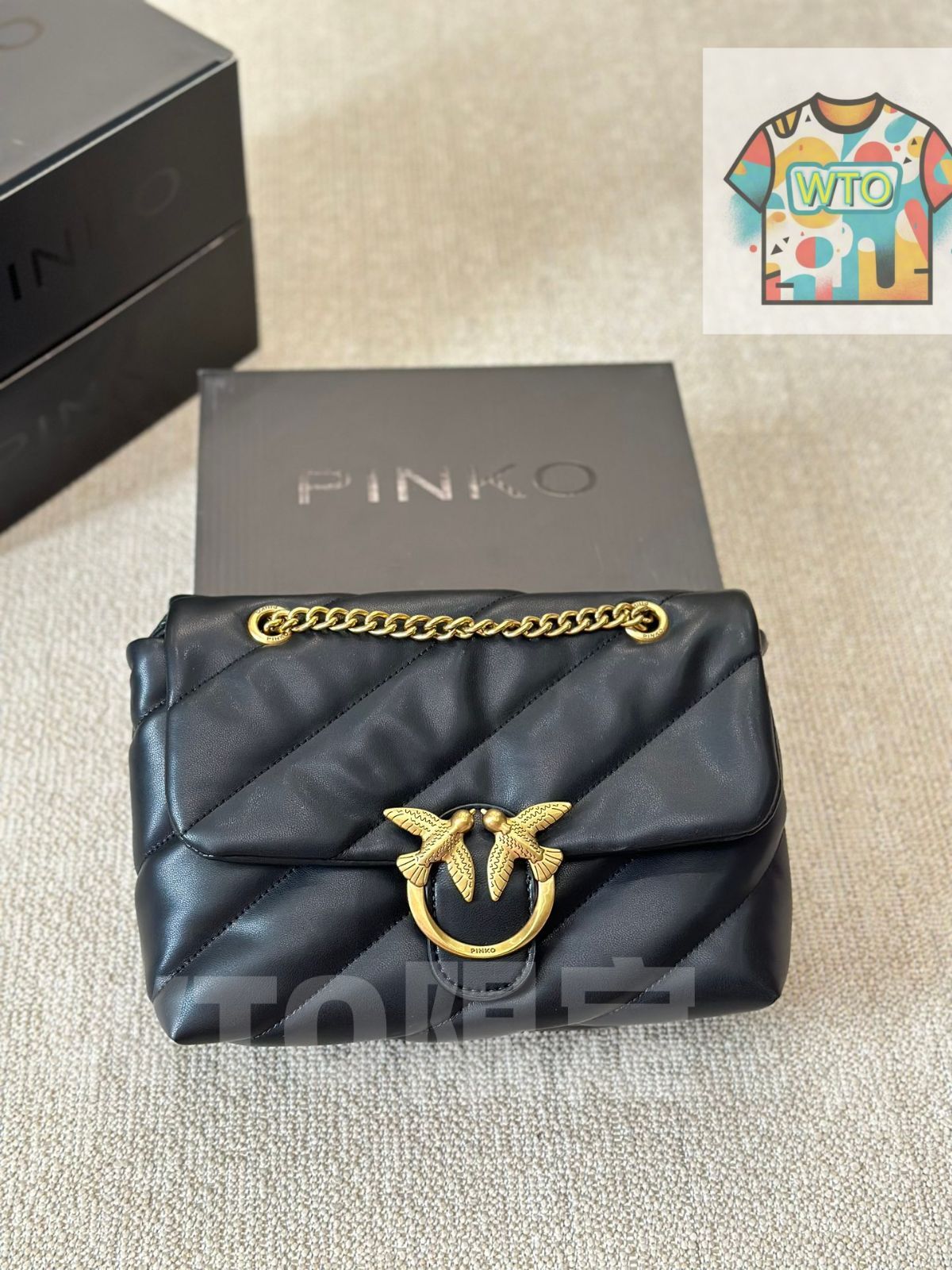 WTO通販 PINKO クラシック ブラック＆ゴールド 在庫 価格 -WTO輸入-JFP 79