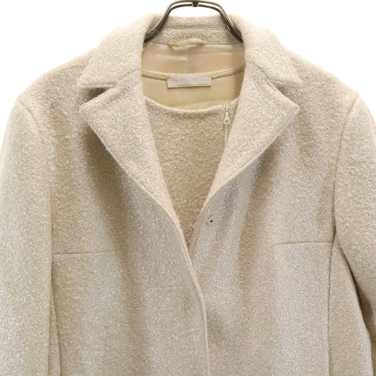 PRADA プラダ ノースリーブ ワンピース 42 アイボリー アンサンブル セット レディース PRADA プラダ ノースリーブ ワンピース 42 アイボリー アンサンブル