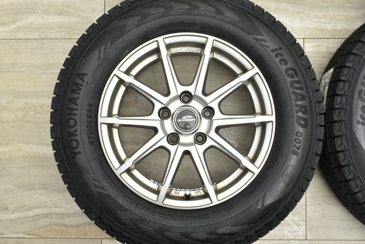  タイヤ シュナイダー 16 in 6 5 J 38 PCD 114 3 アイスガードG 075 215 70 R デリカD アウトランダー エクリプスクロス ハリアー 16インチ タイヤ ホイールセット