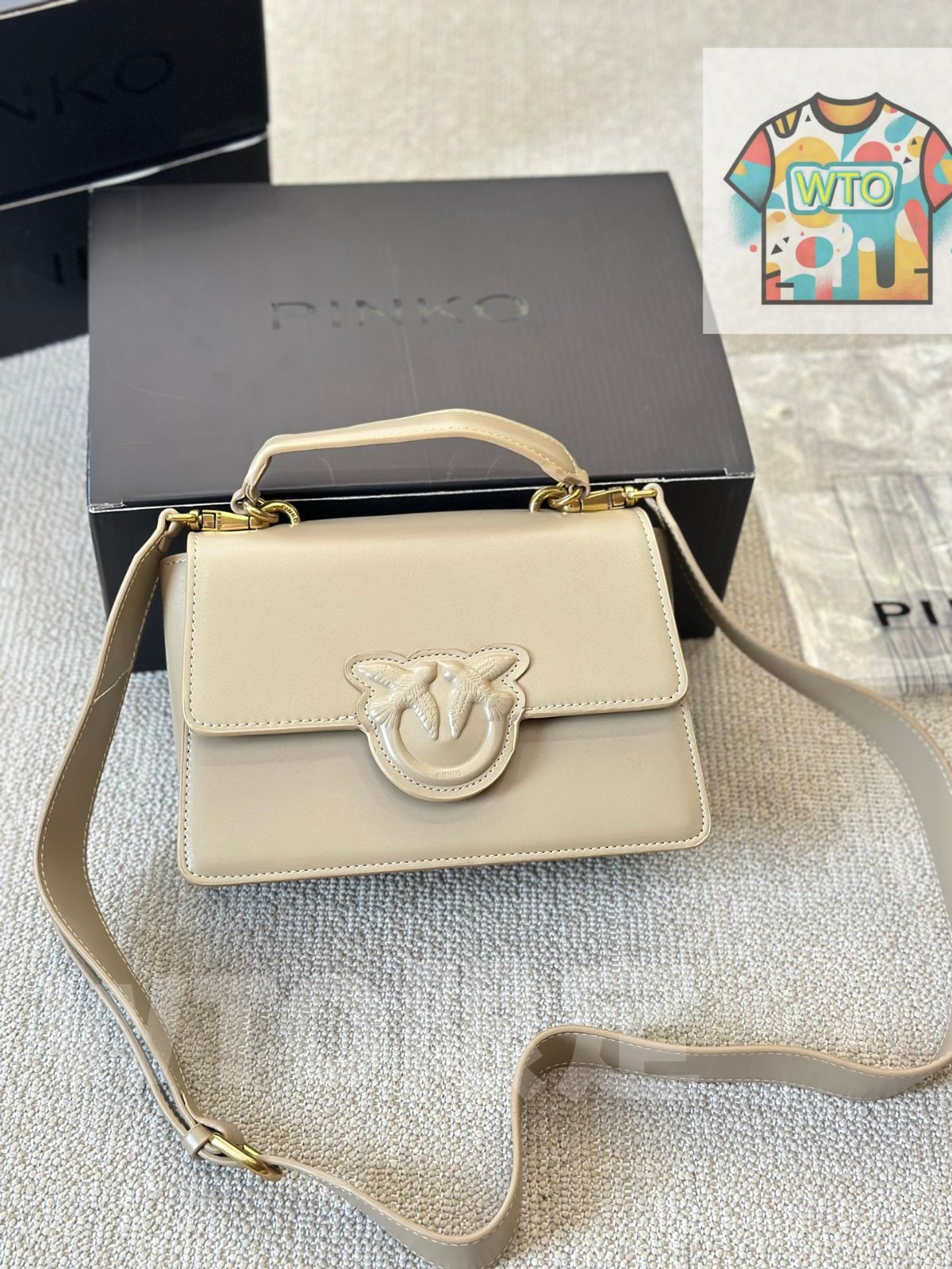 WTO通販 PINKO ハンドバッグ スモール スクエア スワロウバッグ 在庫 価格 WTO輸入 MIR 69