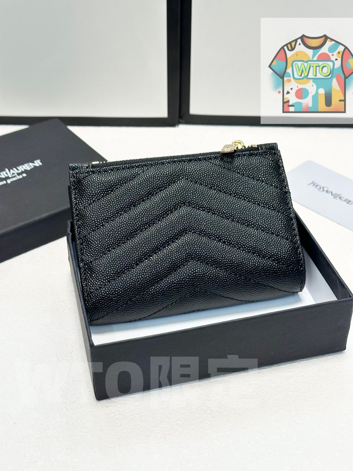 WTO通販 YSL サンローラン ブラック ミニウォレット 在庫 価格 -WTO輸入-ABX 51