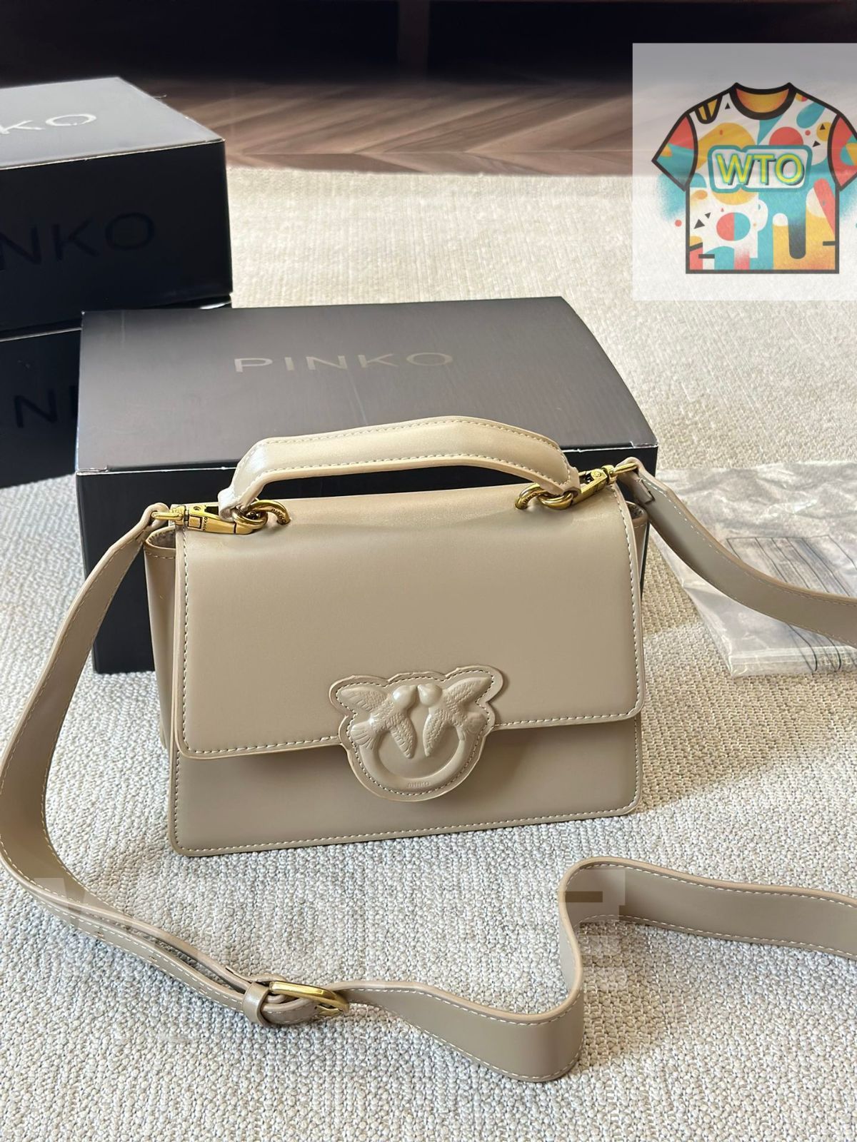 WTO通販 PINKO ハンドバッグ スモール スクエア スワロウバッグ 在庫 価格 -WTO輸入-MIR 69