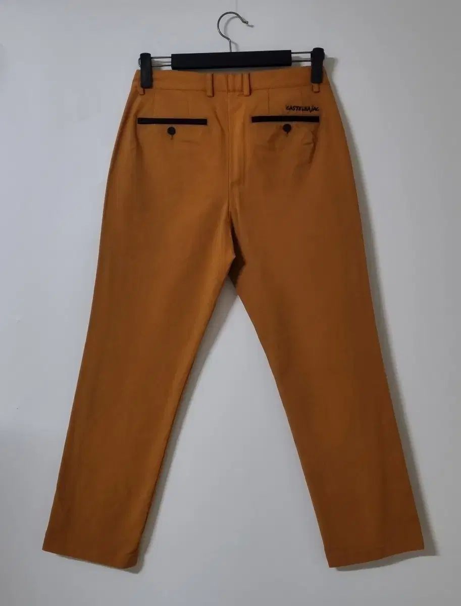32 CASTELBAJAC カステルバジャック 黄土色 秋 ストレッチ パンツ 機能性パンツ