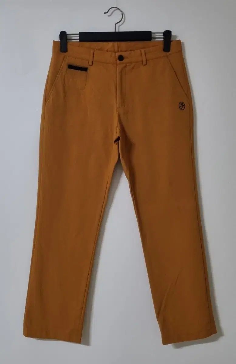 32 CASTELBAJAC カステルバジャック 黄土色 秋 ストレッチ パンツ 機能性パンツ
