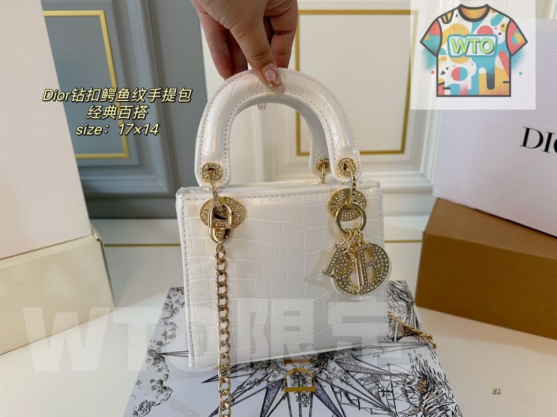 WTO通販 DIOR Lady 満ストーンボタンのハンドバッグ で今の在庫は な価格です -WTO輸入-WDM 20