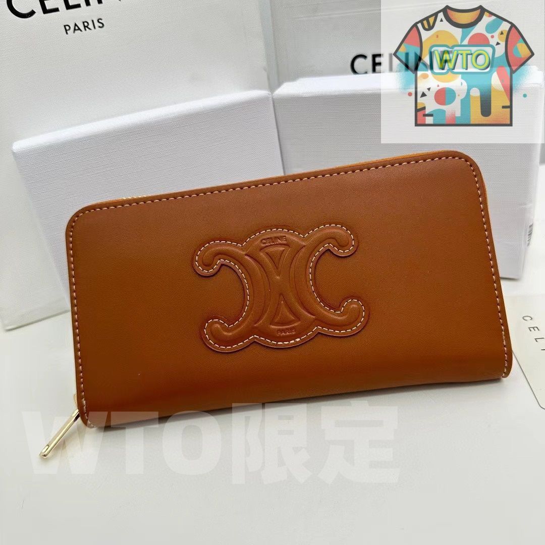 WTO通販 CELINE セリーヌ CUIR 大きなジップウォレット な価格で在庫あり WTO輸入 QCY 43
