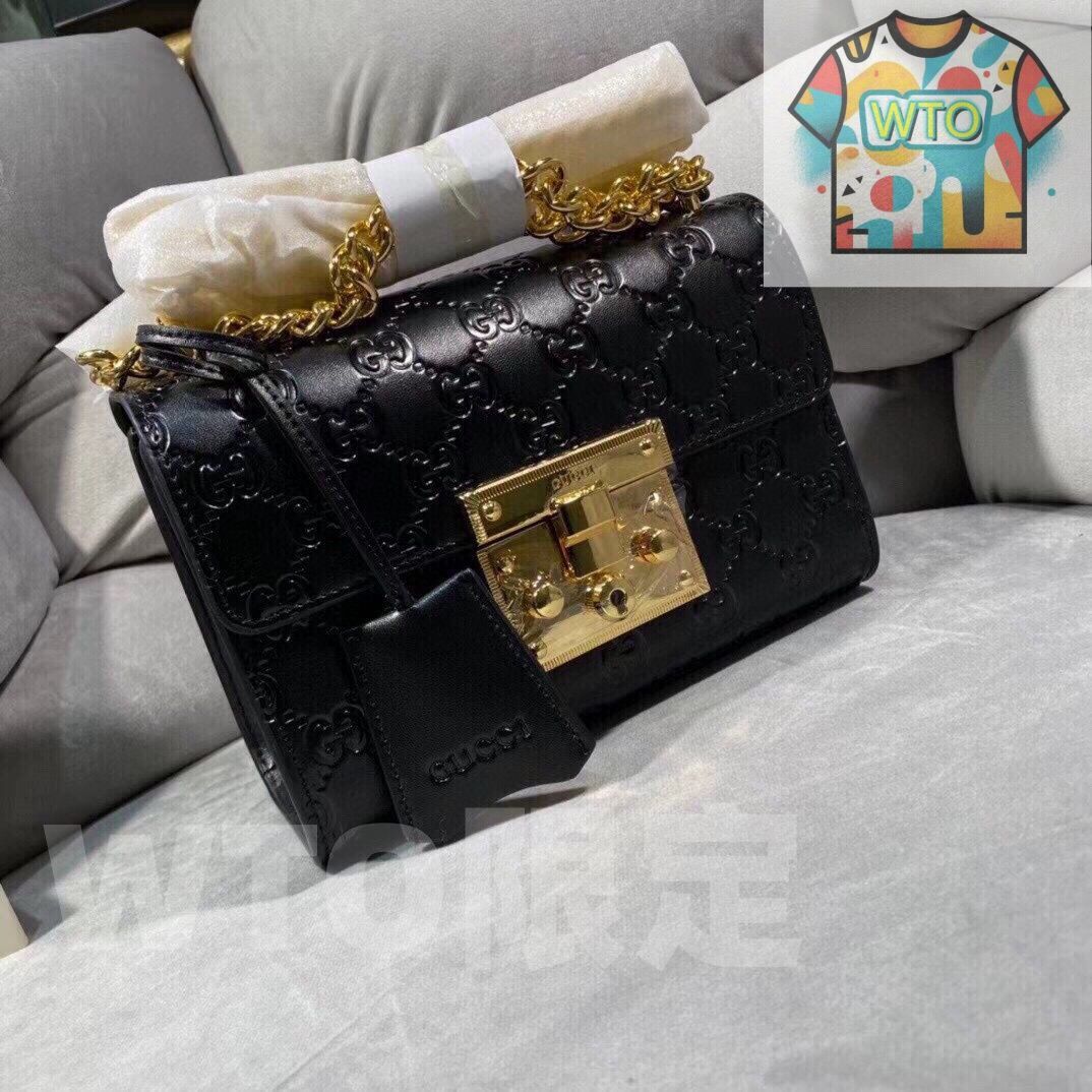 今日 GUCCI Padlock ブラック 20 x 14 チェーンバッグ 価格