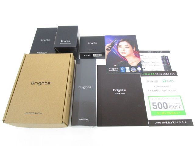 Brighte ELEKI BRUSH 美顔器 電気ブラシ エレキコーム シートマスク ヘアスカルプブラシ パーソナル加湿器 いろいろセット 754-331-9000_1012