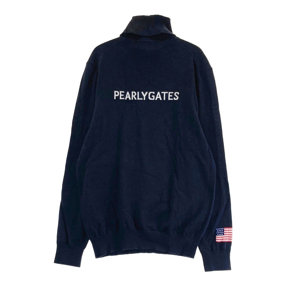 PEARLY GATES ウール タートルネック ニット セーター 4 日本製 サイズ：4 PEARLY GATES パーリーゲイツ タートルネック ニット