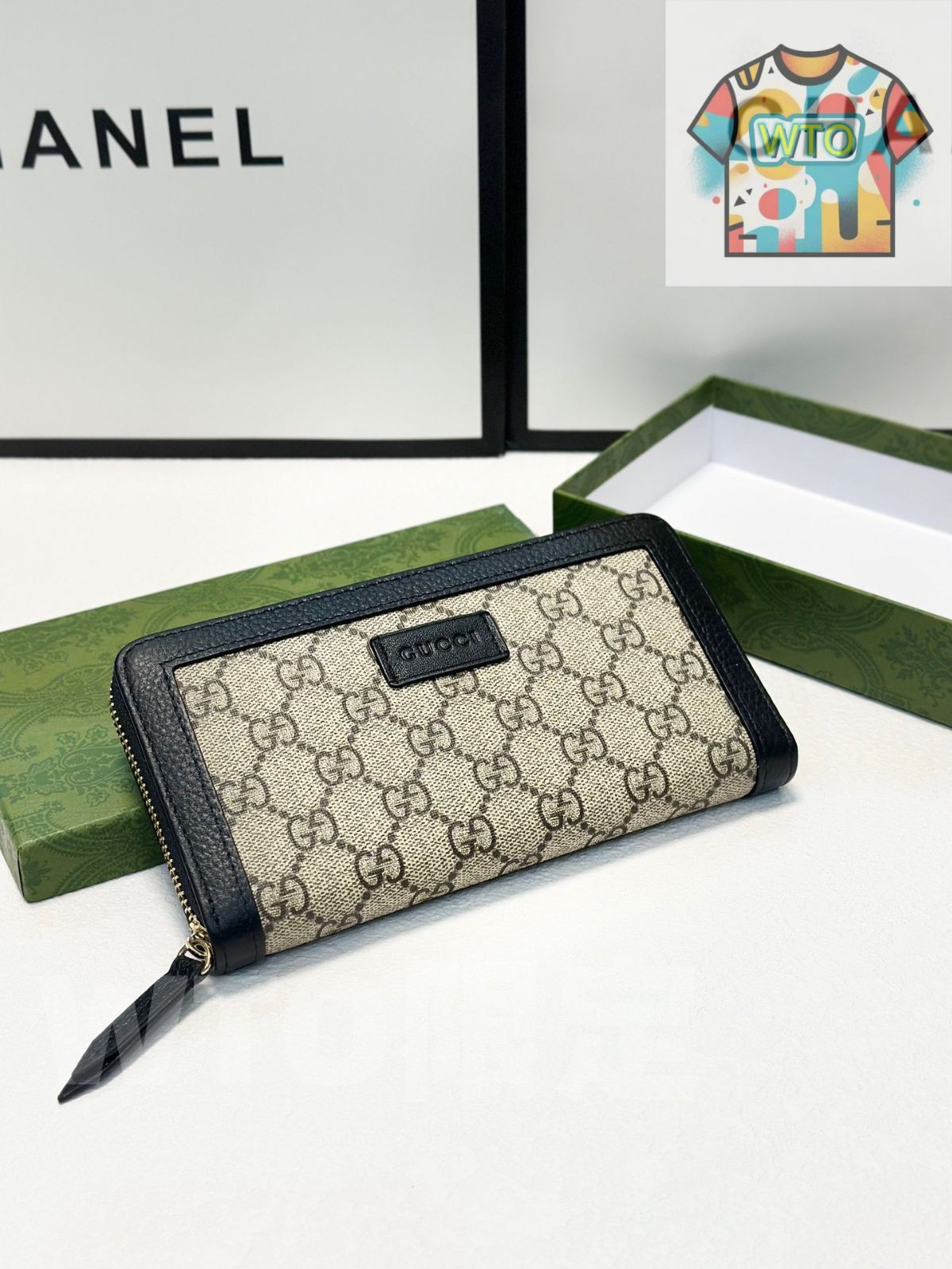 WTO通販 GUCCI グッチ ブラック 20 x 10 ワンジップ ハンドバッグ 価格-WTO輸入-VHB 96