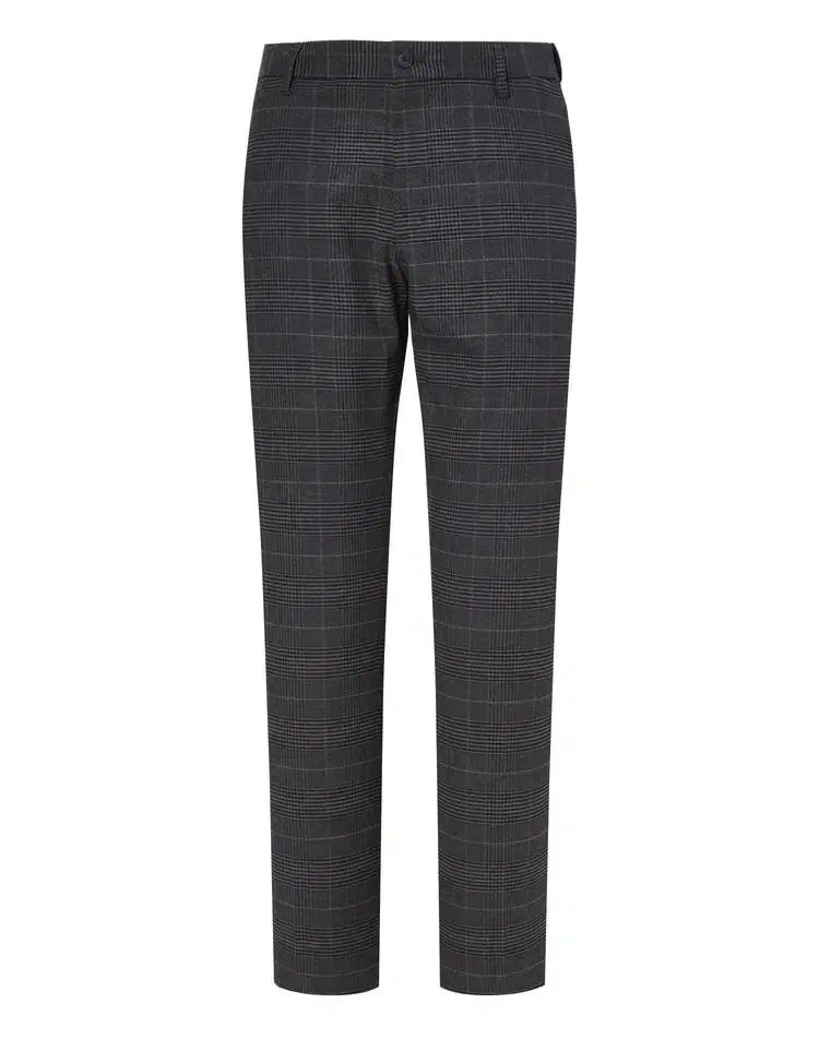 HAZZYS へジス メンズ 冬 CHECK パンツ チャコールグレー 78