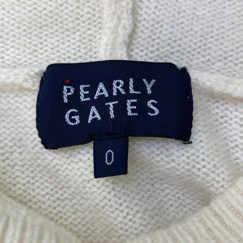 フード付ニットセーター ウール混