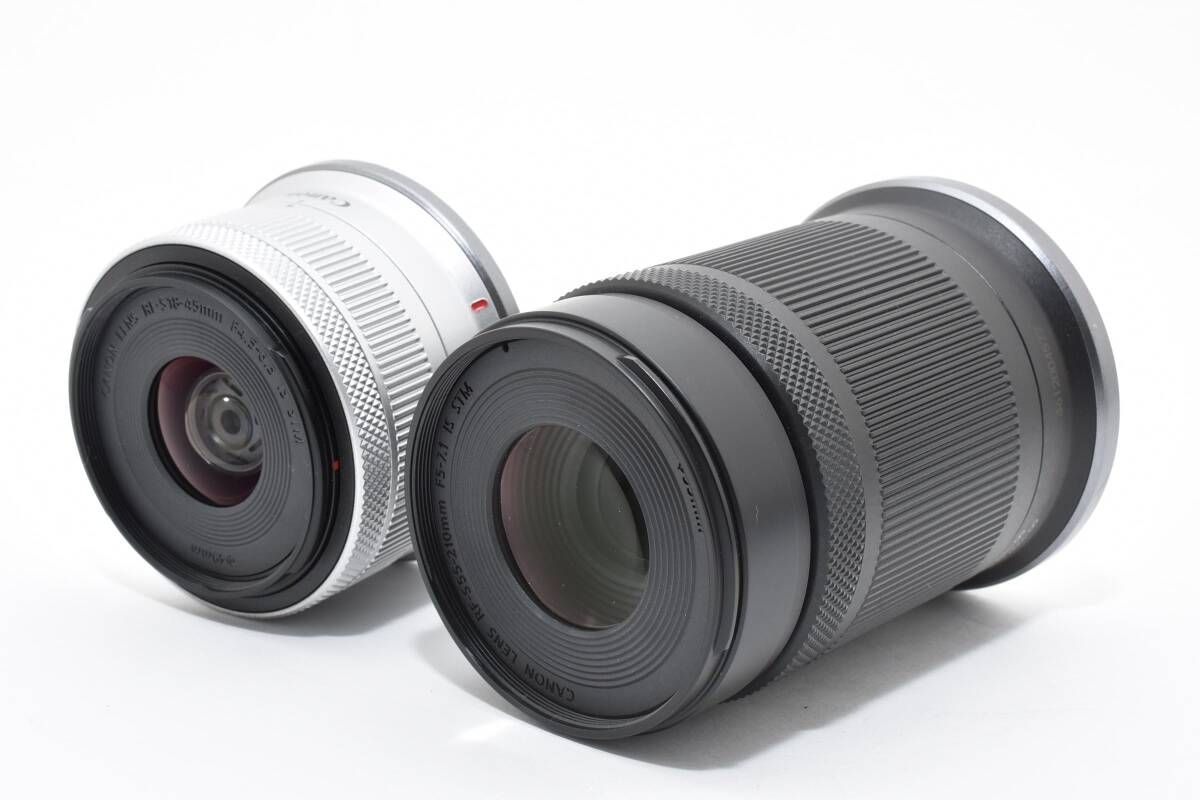 元 き キヤノン Canon EOS R50 ダブルレンズキット RF-S 18-45mm 55-210mm IS STM T76#4834
