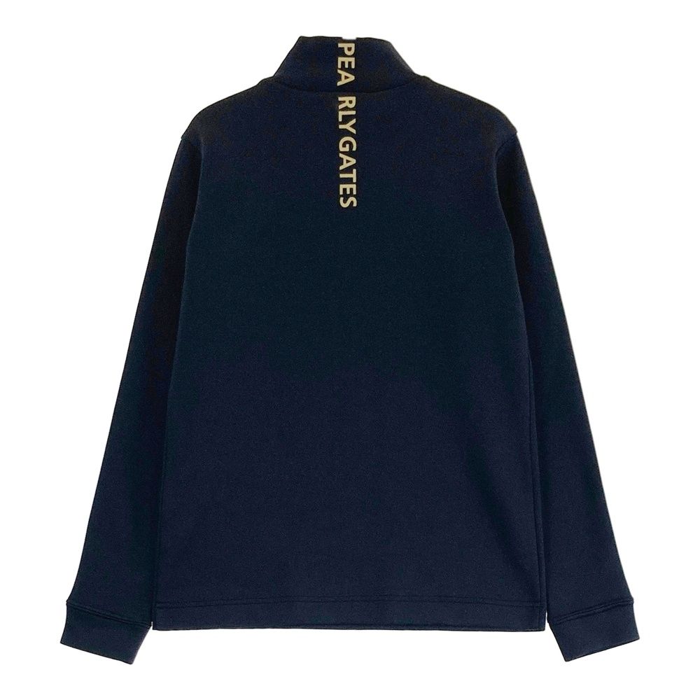 サイズ 0 PEARLY GATES パーリーゲイツ ハイネック長袖Tシャツ ブラック系 ゴルフウェア レディース ストスト