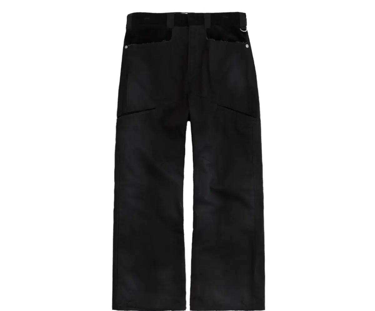 4 ポリテル スラッシュ チノ パンツ ブラック