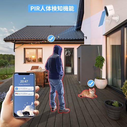 120°超広角 電源不要