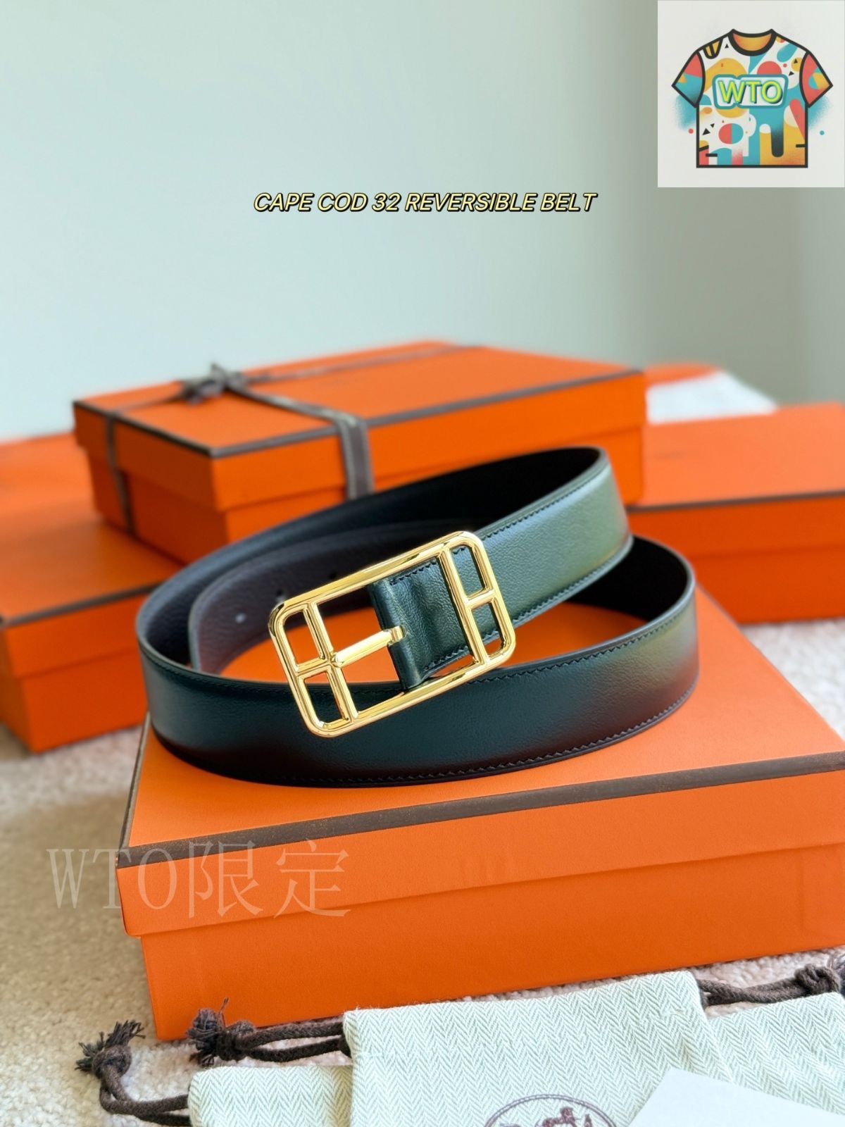 今日 CAPE COD REVERSIBLE ダブルフェイスベルト