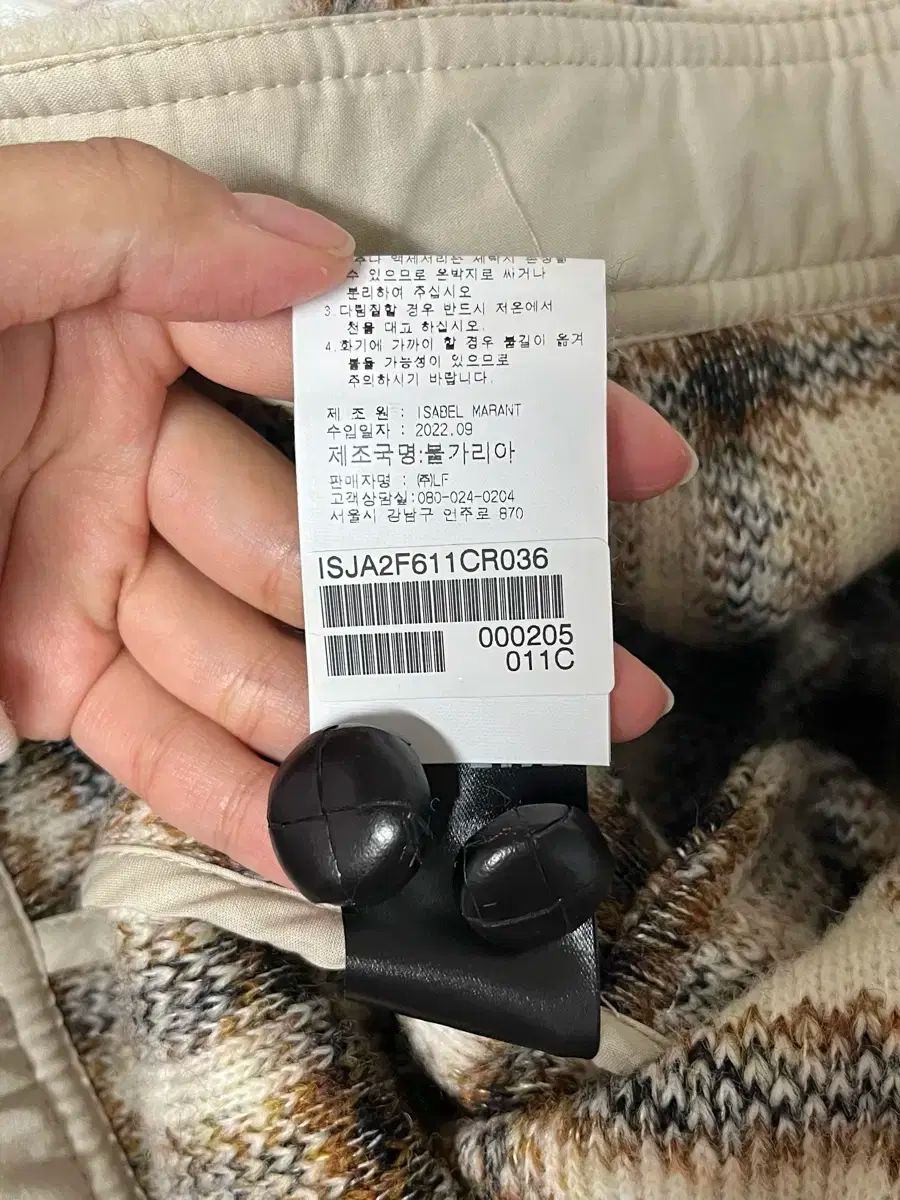 36 22FW イザベル マラン エトワール CHECK パータン ウール ジャケット WWW_SMP1DAWEKUDUS_SCH_ID