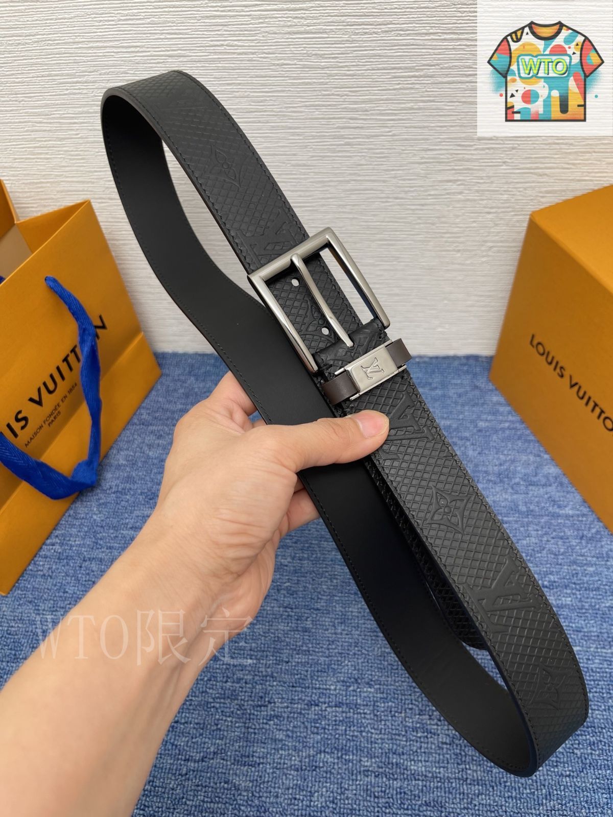 今日 LOUIS VUITTON プレスドレザー ハイクオリティベルト