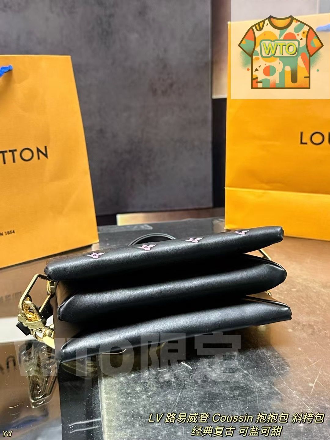  LV ルイヴィトン Coussin ハグバッグ 斜めがけバッグ ボックス付き トートバッグ バッグ