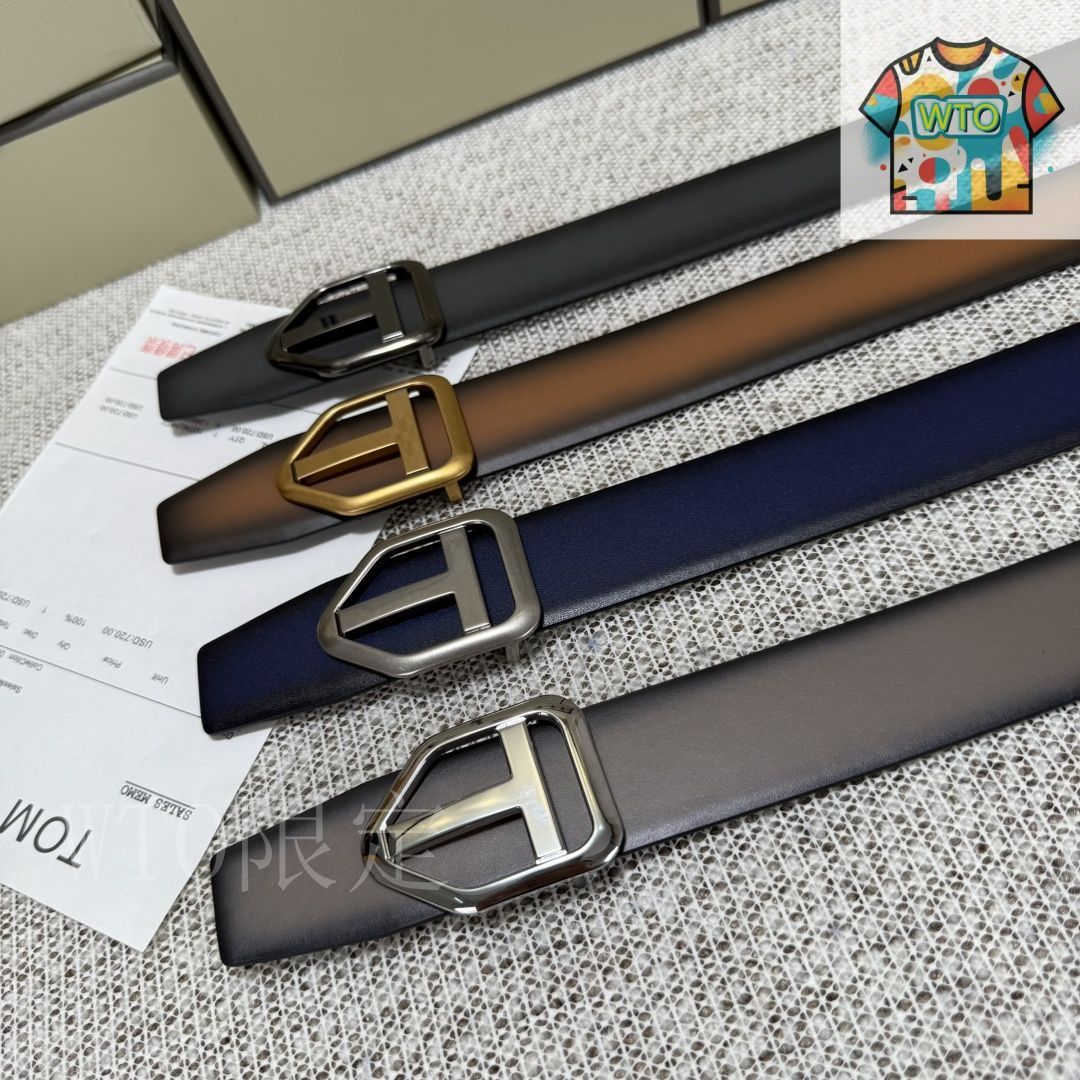 WTO通販 Tom Ford Double-Side Premium Leather Belt エレガントなデザイン-WTO輸入-YJY20