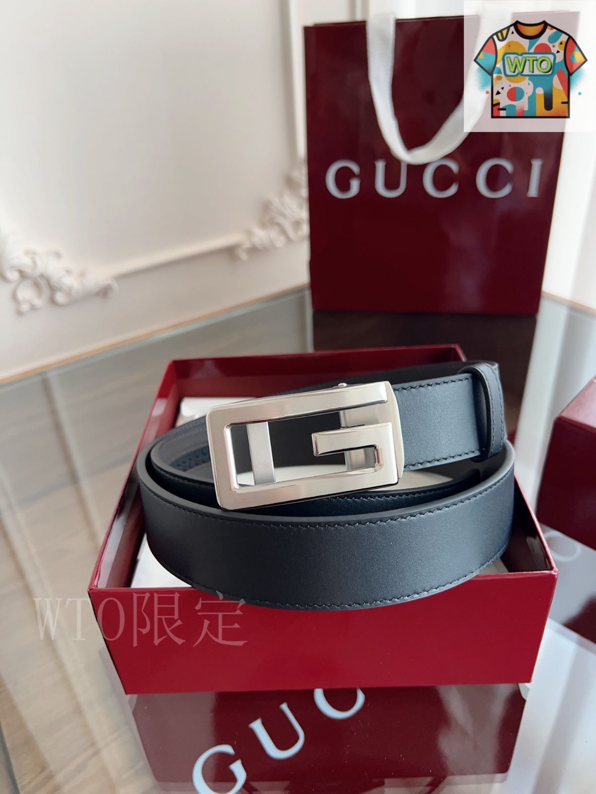 今日 Gucci Auto-Smooth Buckle Belt グッチ オートスムーズバックルベルト
