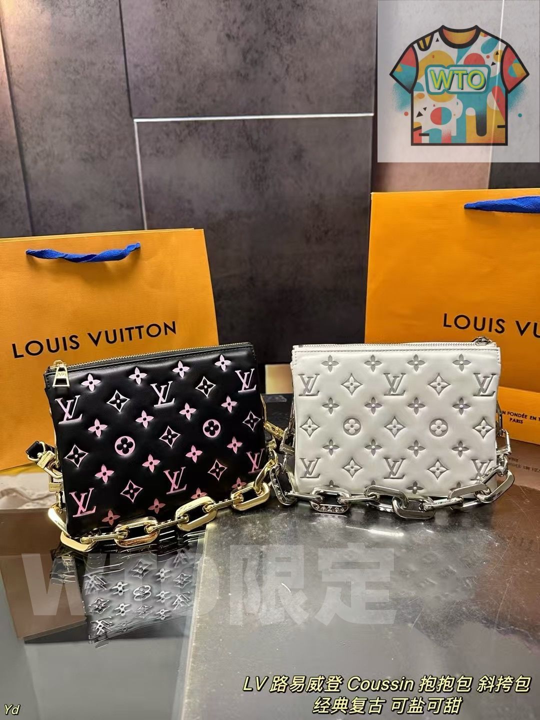 LV ルイヴィトン Coussin ハグバッグ 斜めがけバッグ ボックス付き