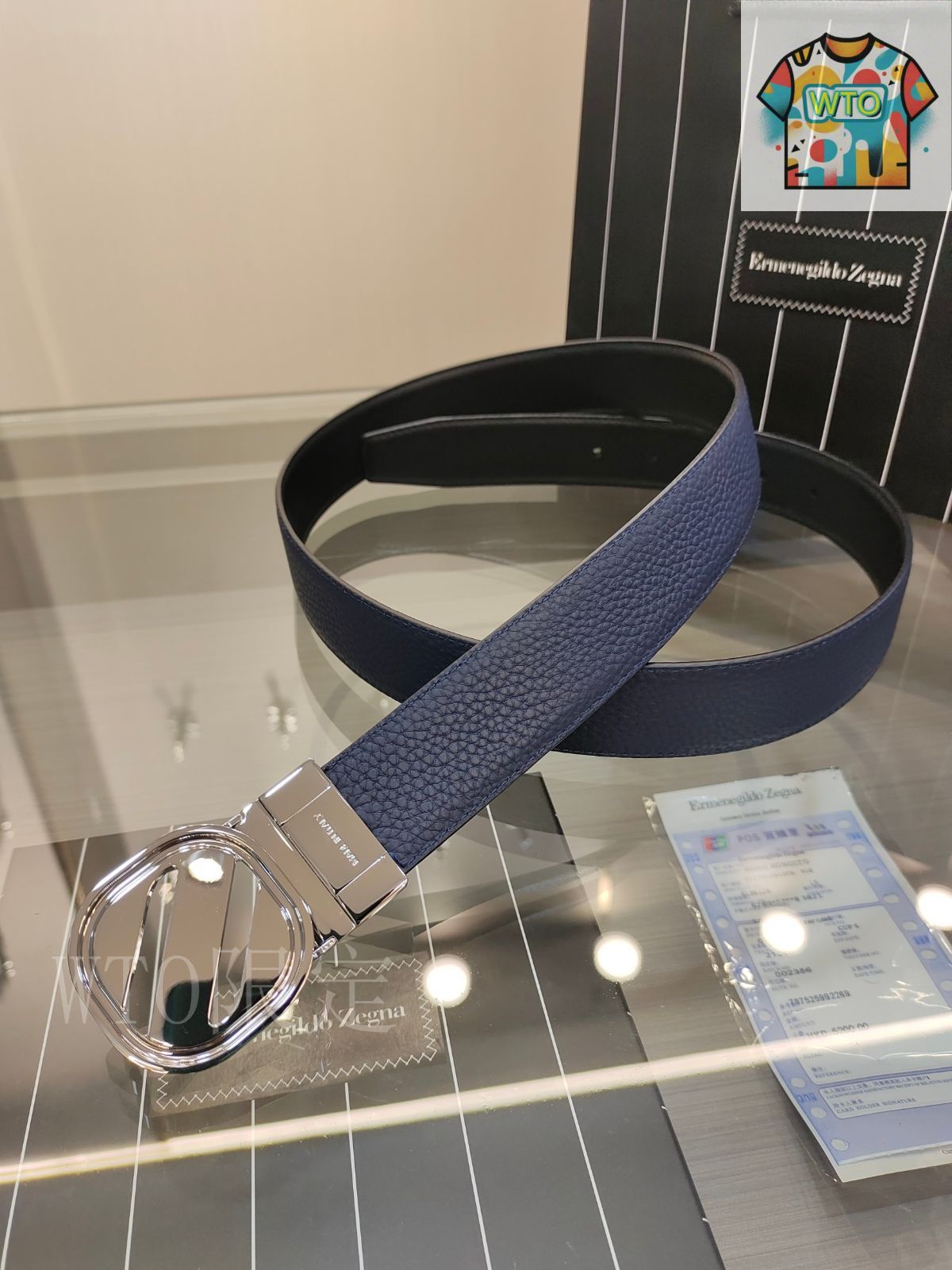 今日 Ermenegildo Zegna ユニバーサル メンズベルト