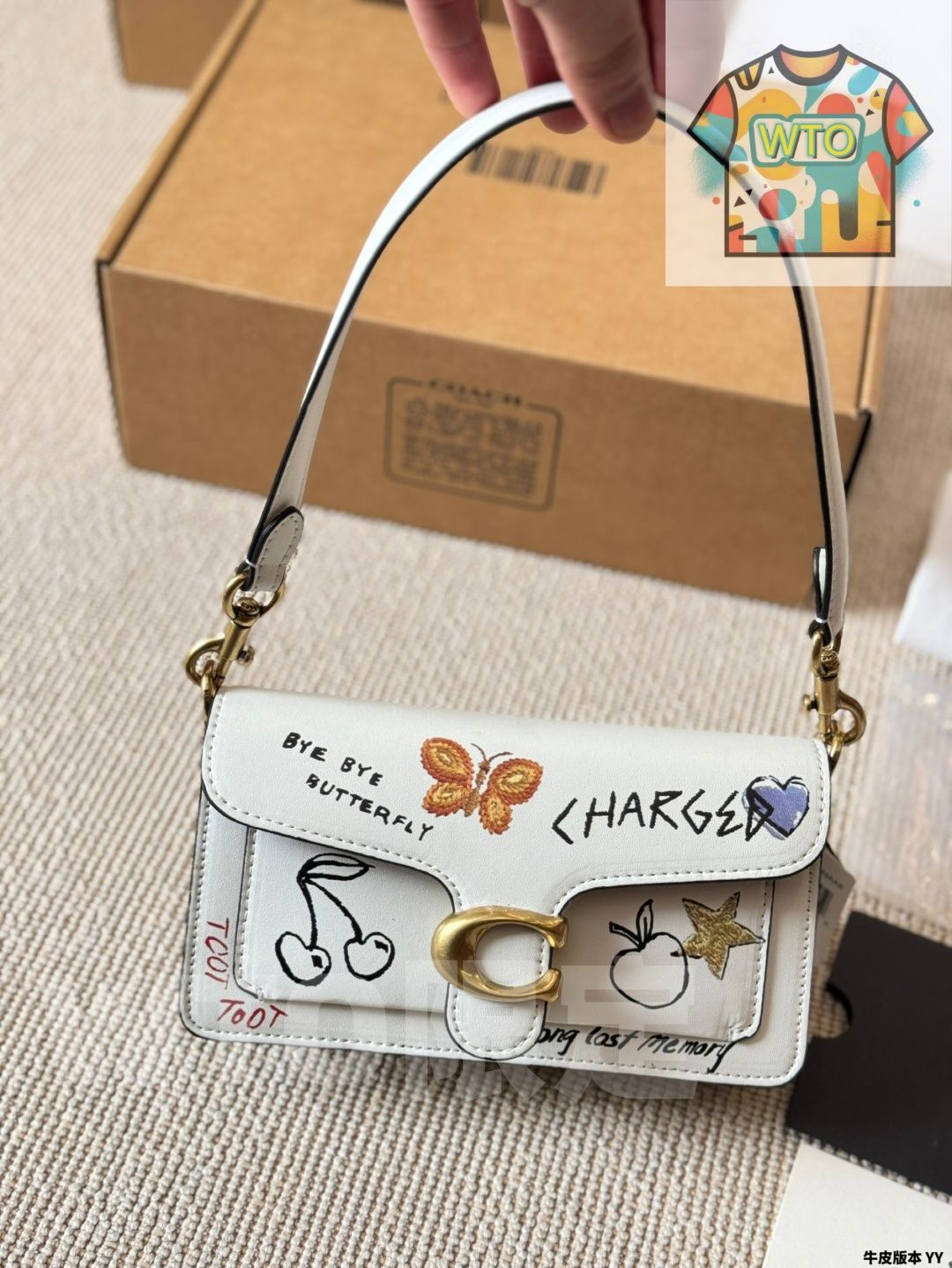  Coach 新 Tabby 3 層ダイオニサスバッグ ギフトボックス包装 トートバッグ バッグ