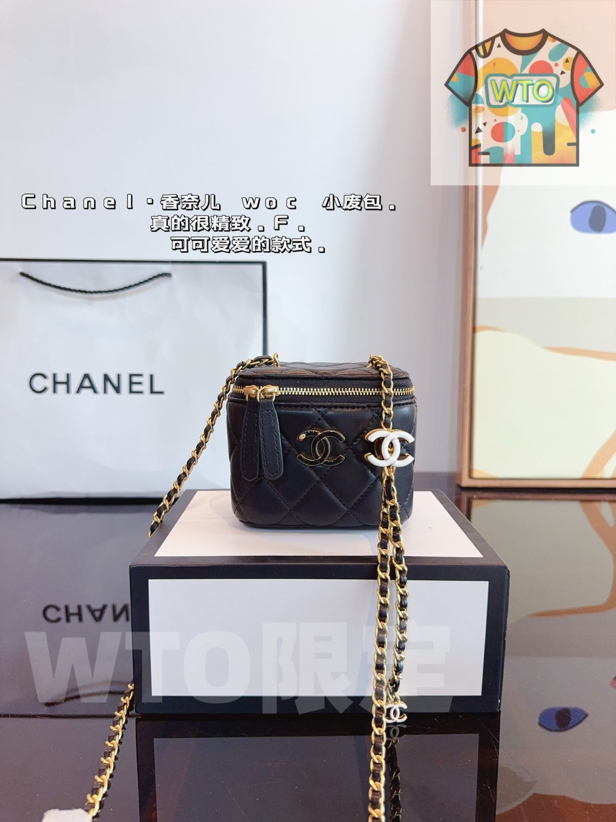 今日 CHANEL 香奈儿 エナメル調整バッグ エレガントなレザーバッグ