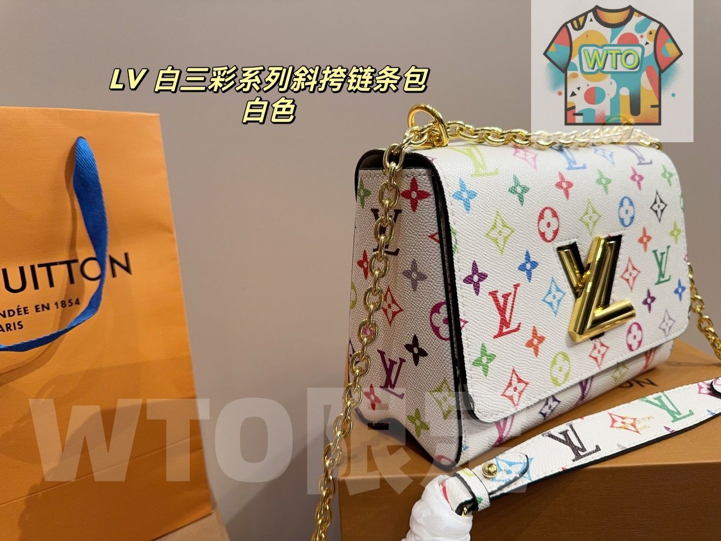 斜めがけチェーンバッグ