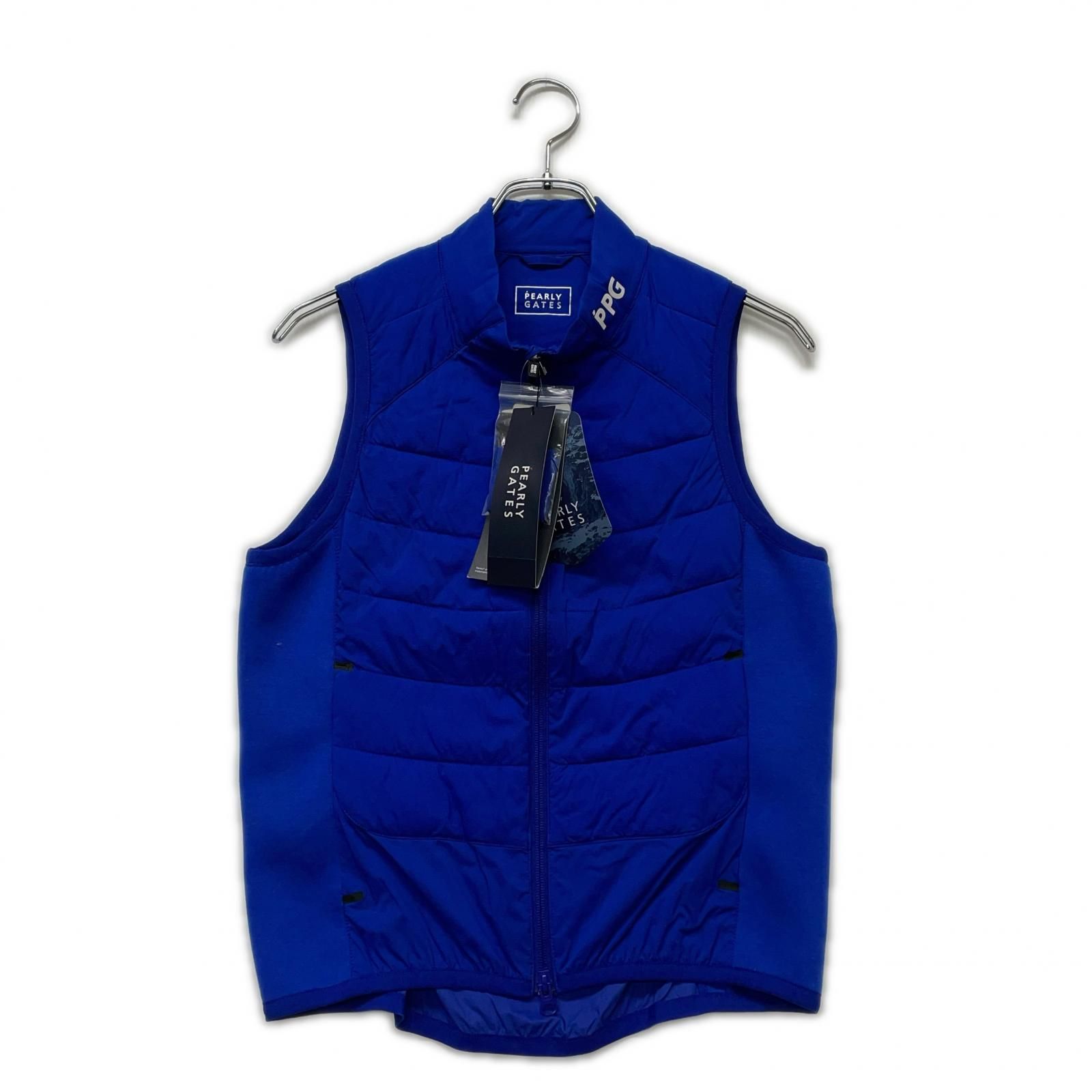 未使用品 レディース パーリーゲイツ PEARLY GATES ベスト 1(M) 青