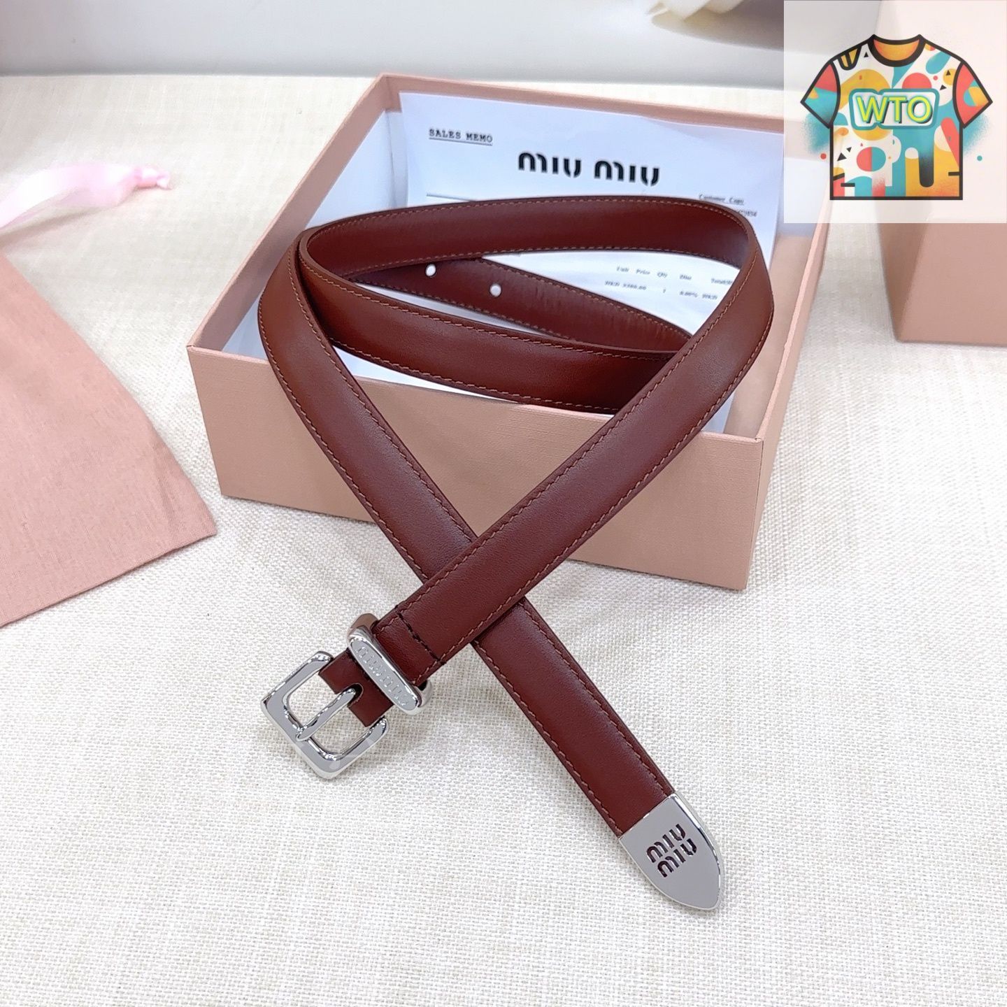 今日 Miu Miu 2.0cm メンズベルト-1