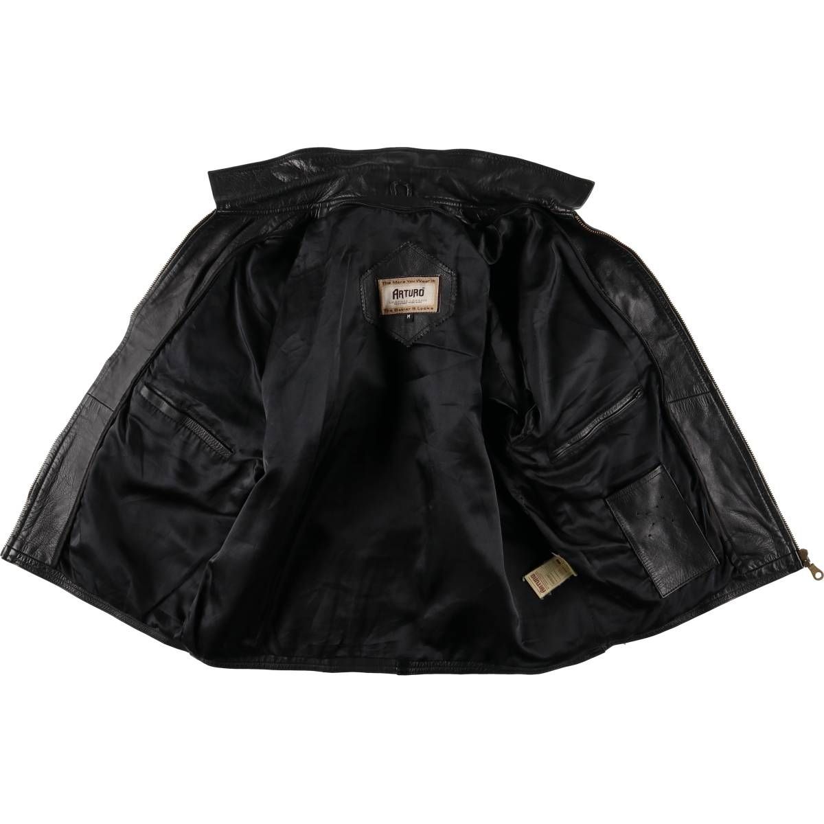 古着 ARTURO レザーブルゾンタイプ メンズM相当/eaa559035