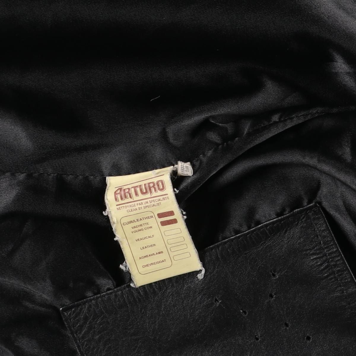 古着 ARTURO レザーブルゾンタイプ メンズM相当/eaa559035