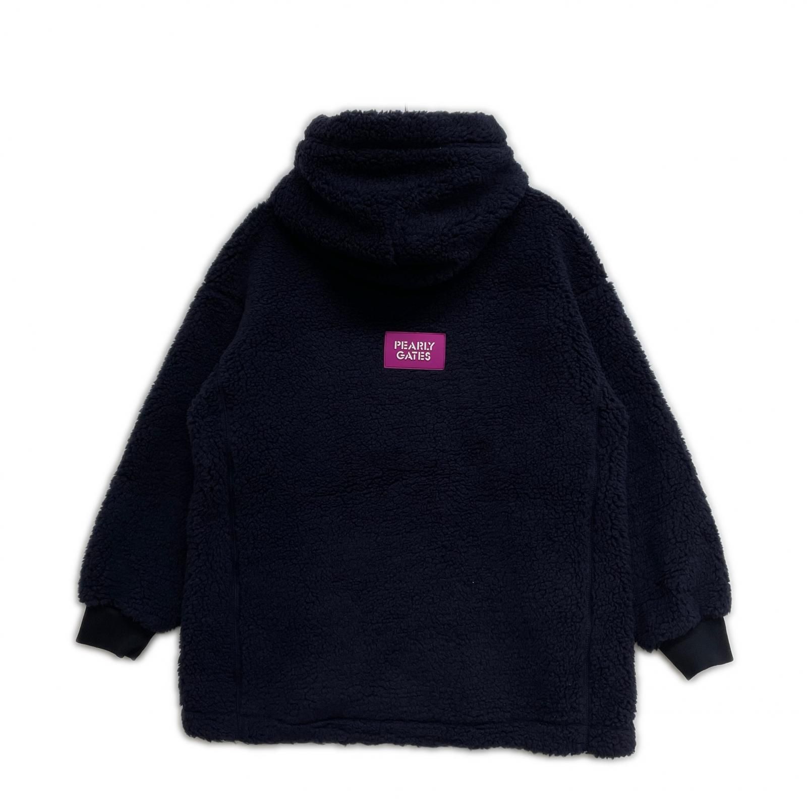 レディース パーリーゲイツ PEARLY GATES パーカー 1 M ネイビー 紺 ボア プルオーバー