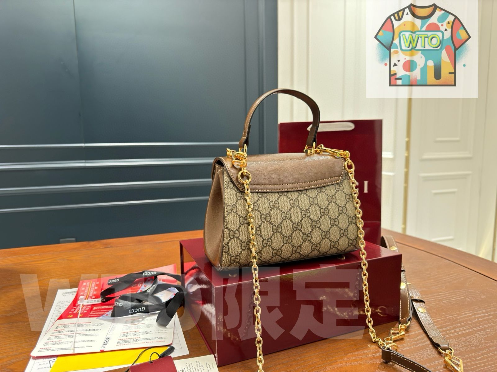  Gucci 1955 シリーズ ハンドバッグ トートバッグ バッグ