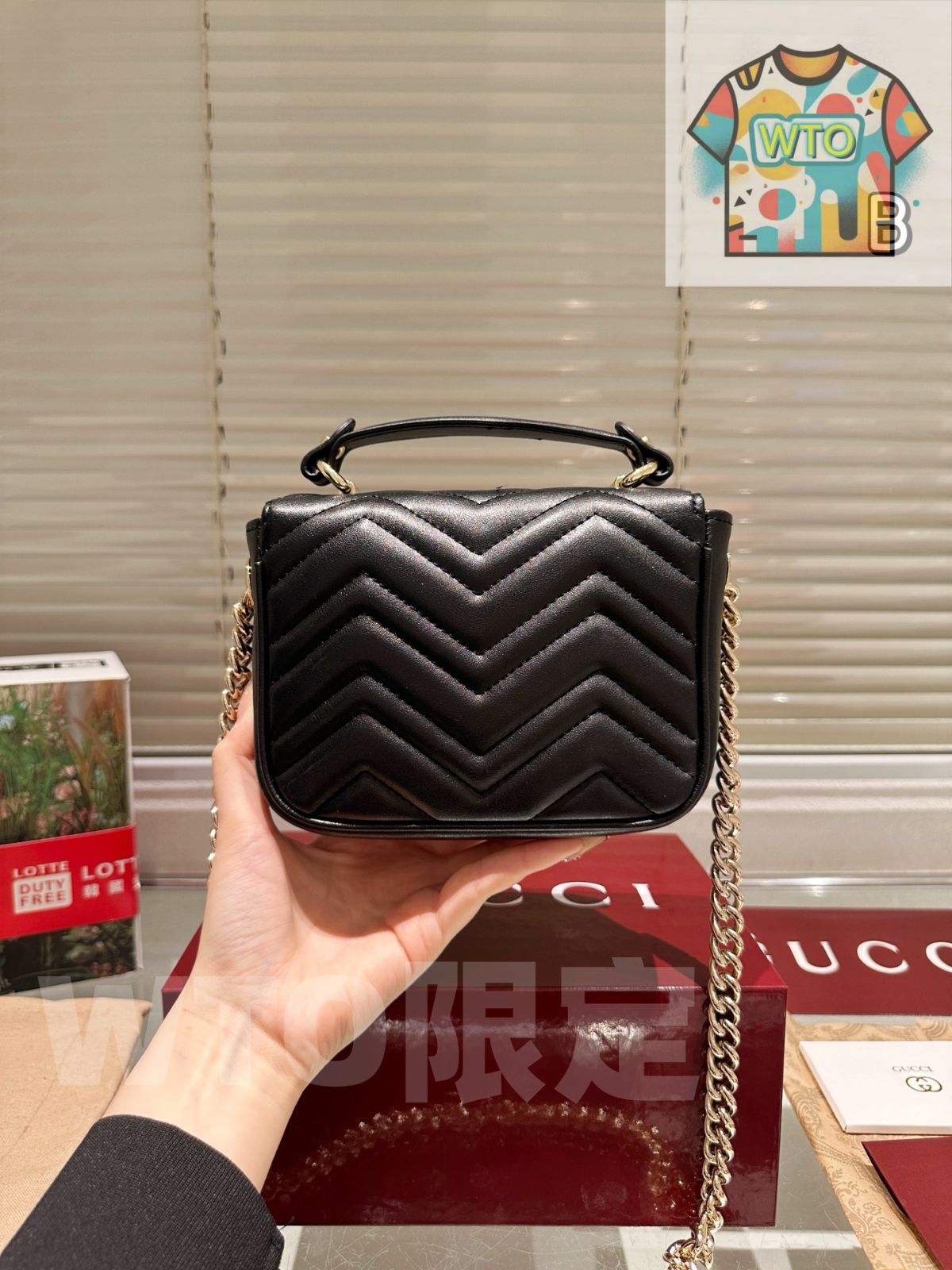 Gucci 牛革バージョン 小鏡付き ハンドバッグ 斜め掛けバッグ ショルダーバッグ