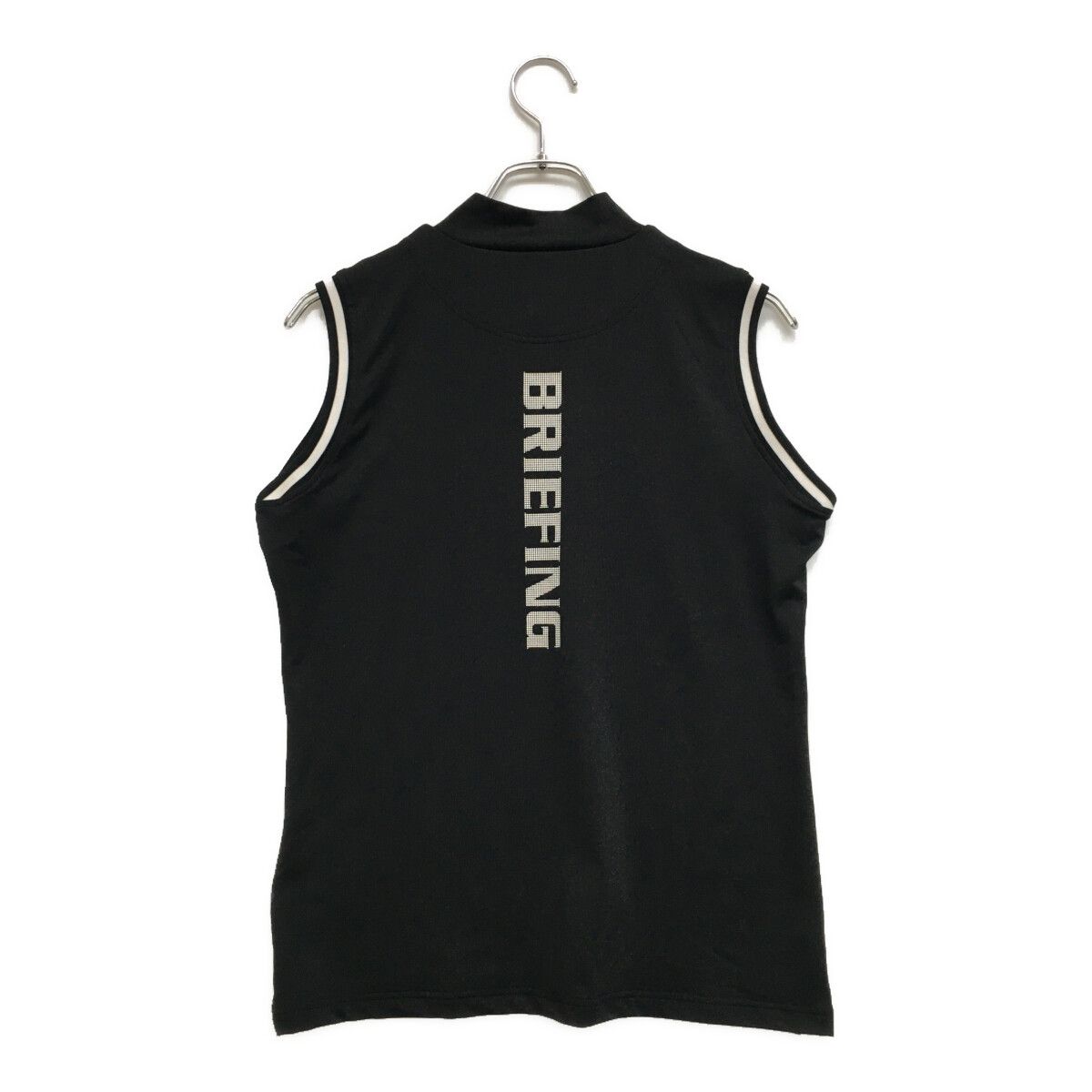 レディース ブリーフィング BRIEFING ノースリーブ L 黒 ブラック モックネック